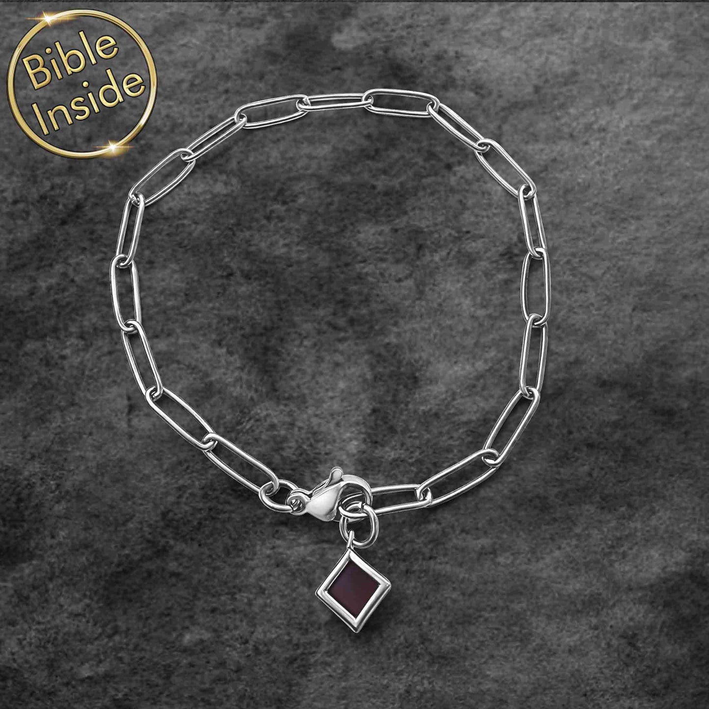 Scripture Bracelet with the Nano Bible - Link Path Bracelet