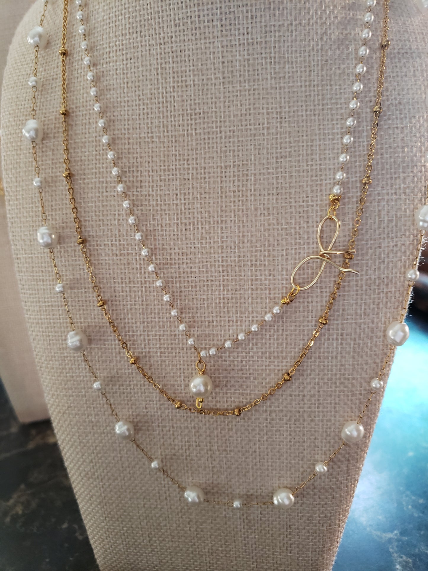 3 tiered Necklace SOLD