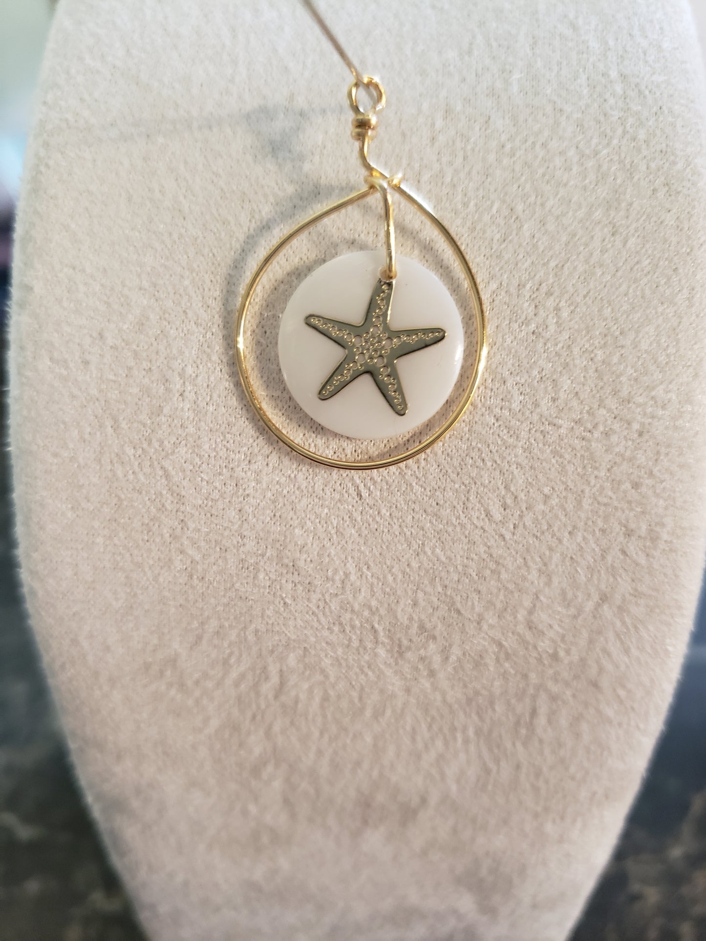 Sand Dollar charm Pendant with chain SOLD