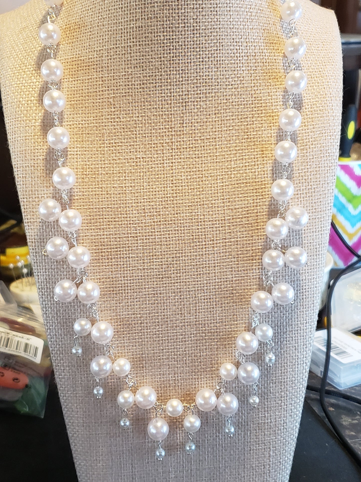 Beautiful double layered Pearl Necklace