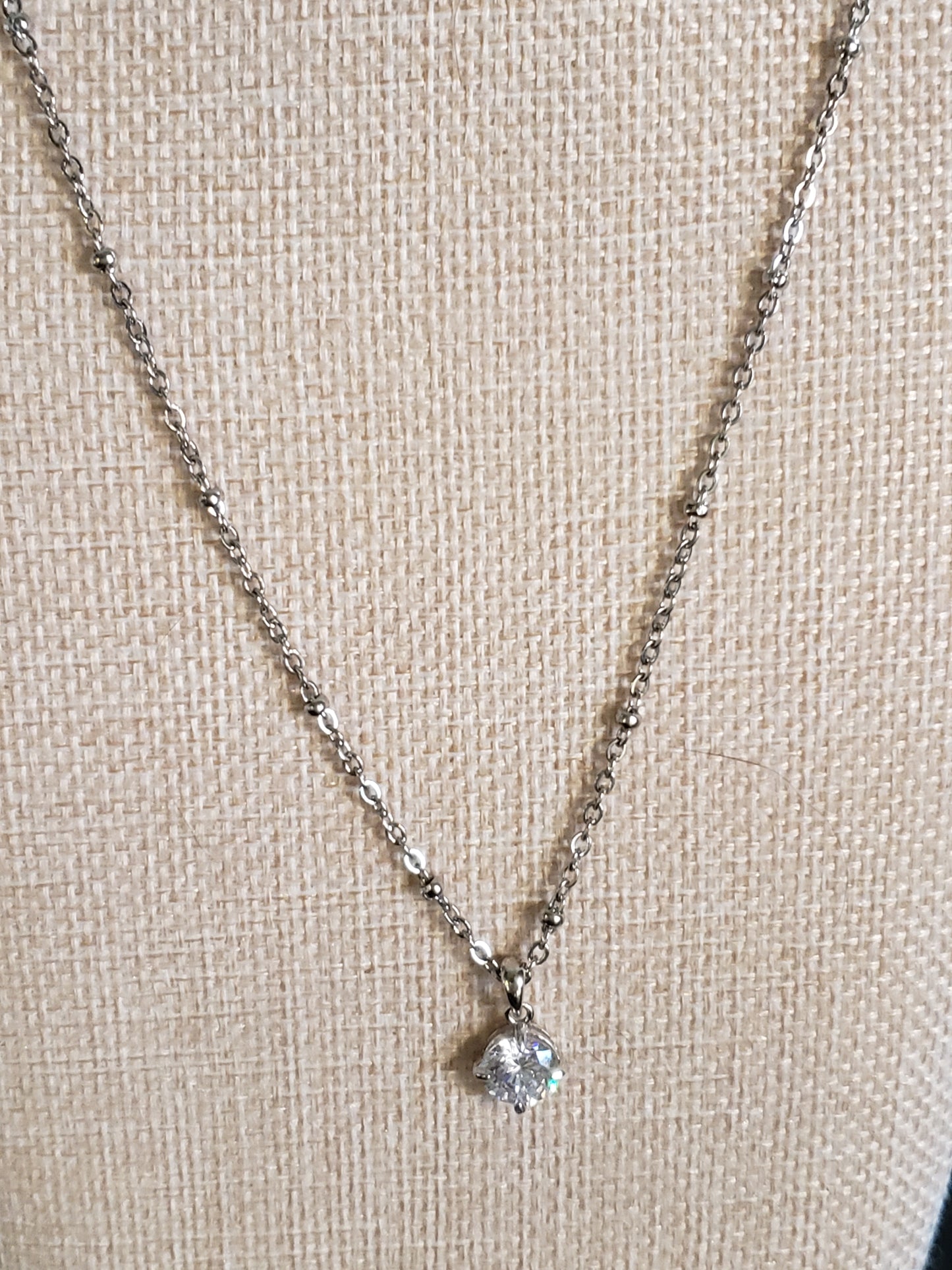 AAAA 4-5 carat Diamond CZ with .925 Silver Bezel