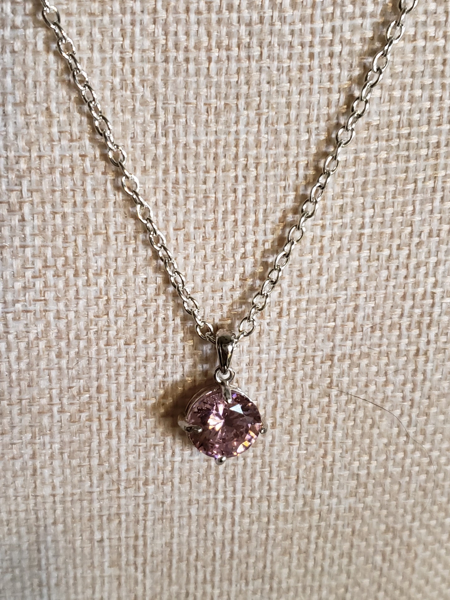 AAAA 4-5 carat Pink Sapphire CZ with .925 Silver Bezel