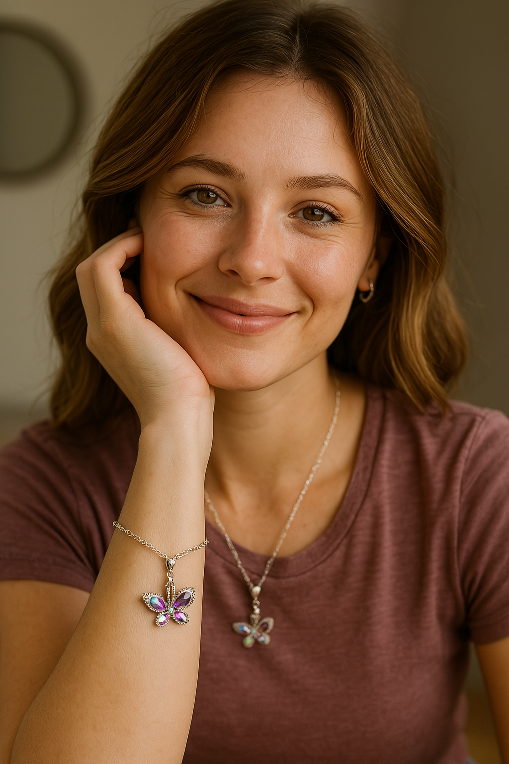 Crystal Butterfly Bracelet