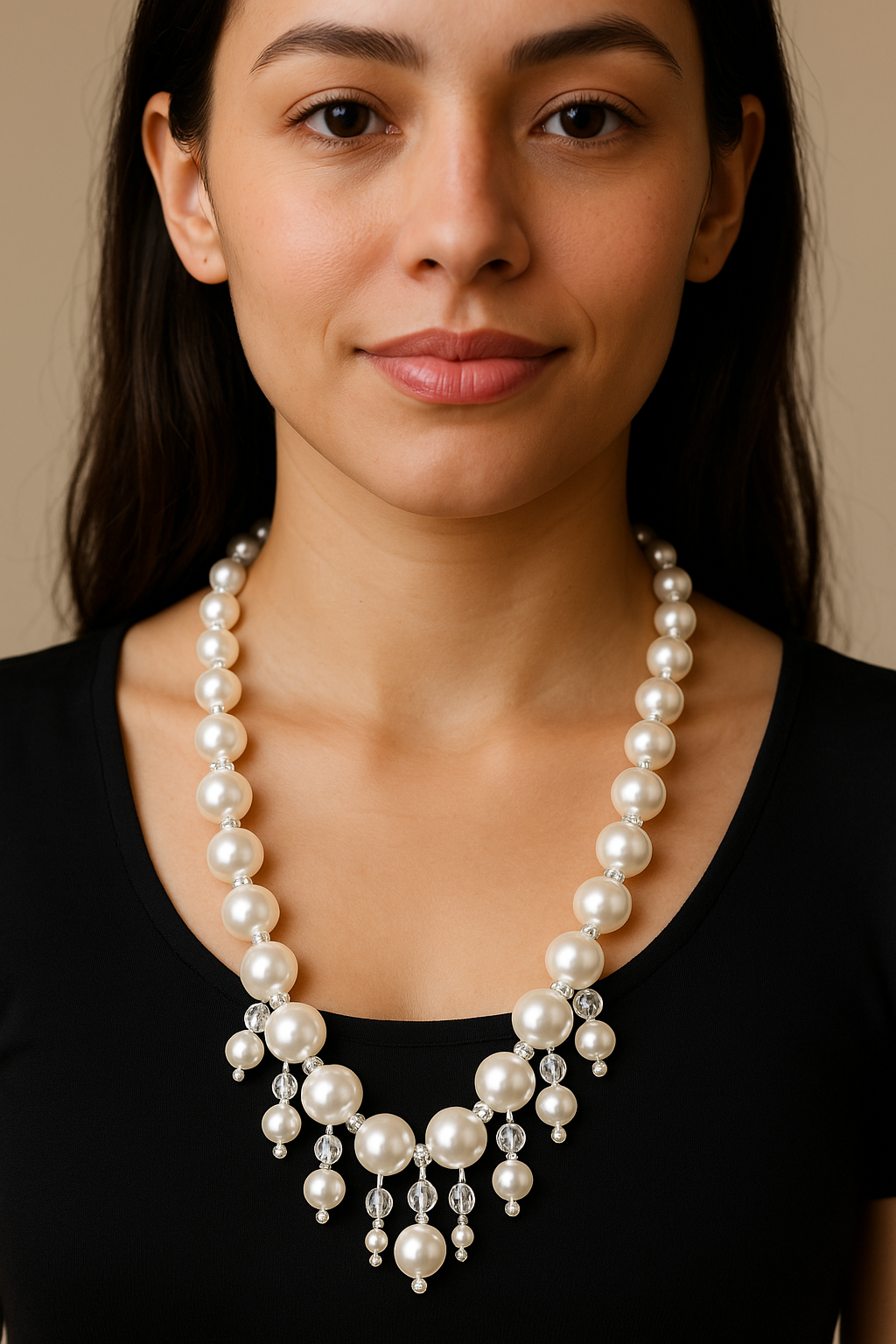 Beautiful double layered Pearl Necklace
