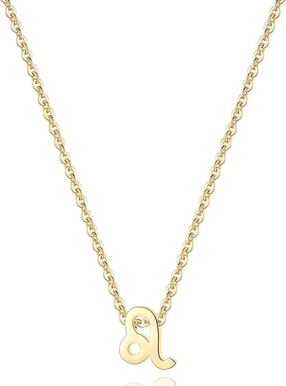 18K Gold Plated Zodiac Constellation Necklace for Women - Horoscope Pendant Jewelry