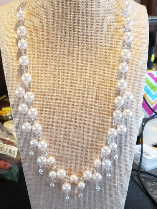 Beautiful double layered Pearl Necklace