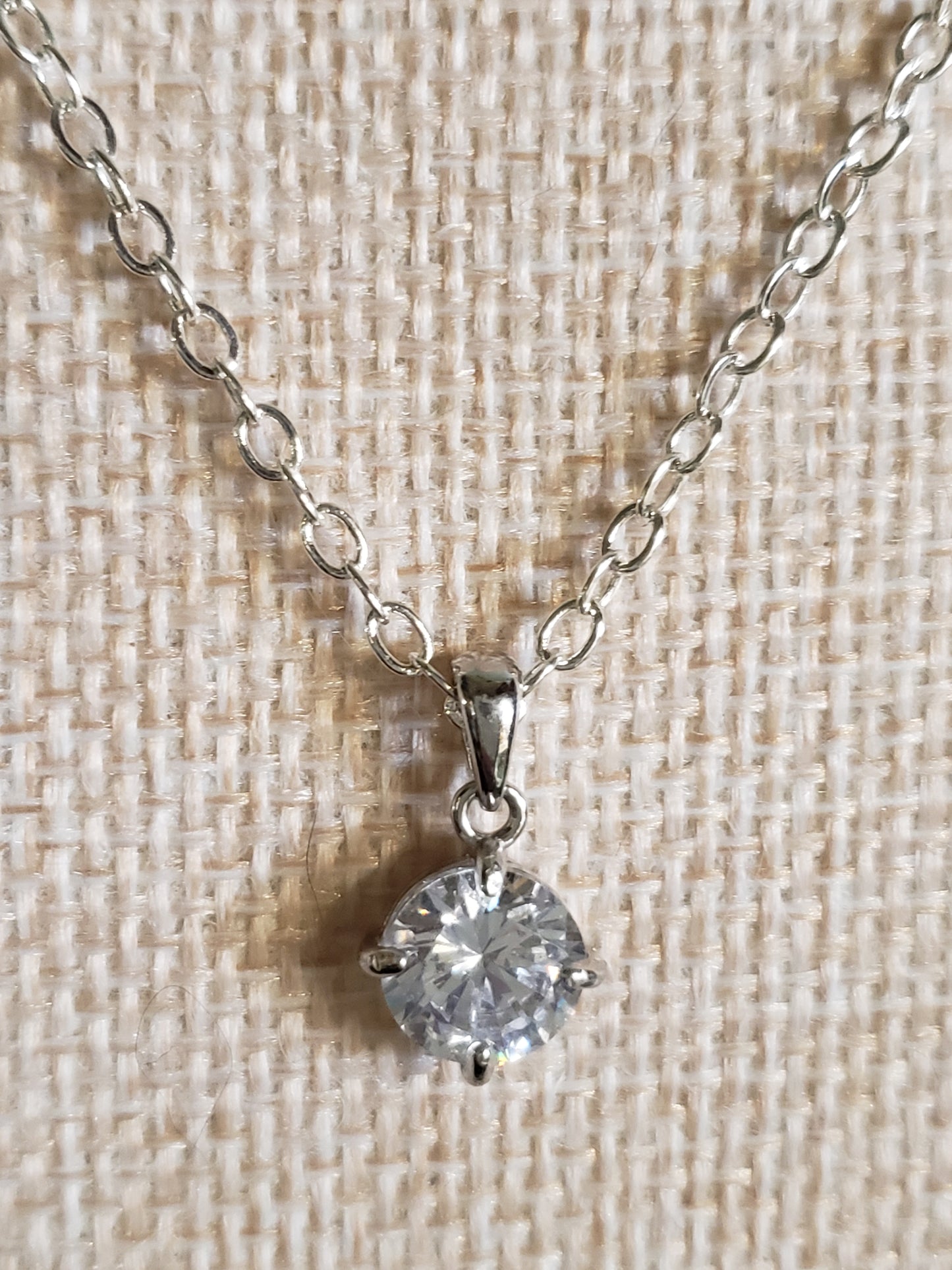 AAAA  4-5 carat Diamond CZ with .925 Silver Bezel