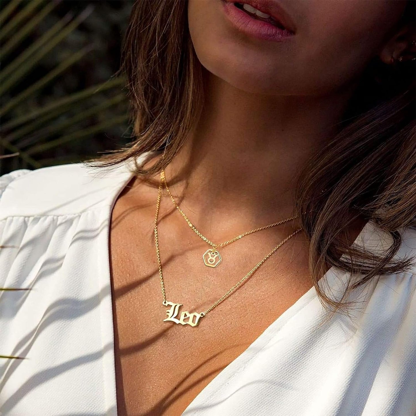 18K Gold Plated Zodiac Constellation Necklace for Women - Horoscope Pendant Jewelry